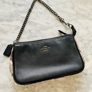 Coach Clutch with Snake Print